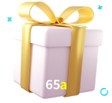 Receba seus bônus de boas-vindas no 65a